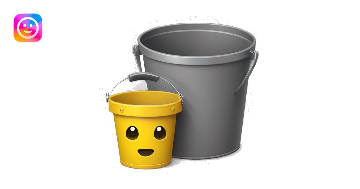 hot rivets in a yellow bucket emoji | AI Emoji Generator