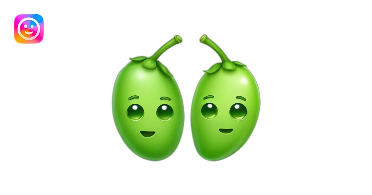 Two peas in a pod emoji | AI Emoji Generator