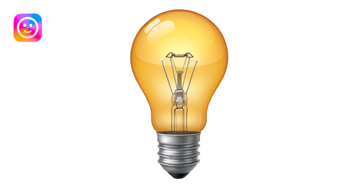💡Light Bulb emoji | AI Emoji Generator