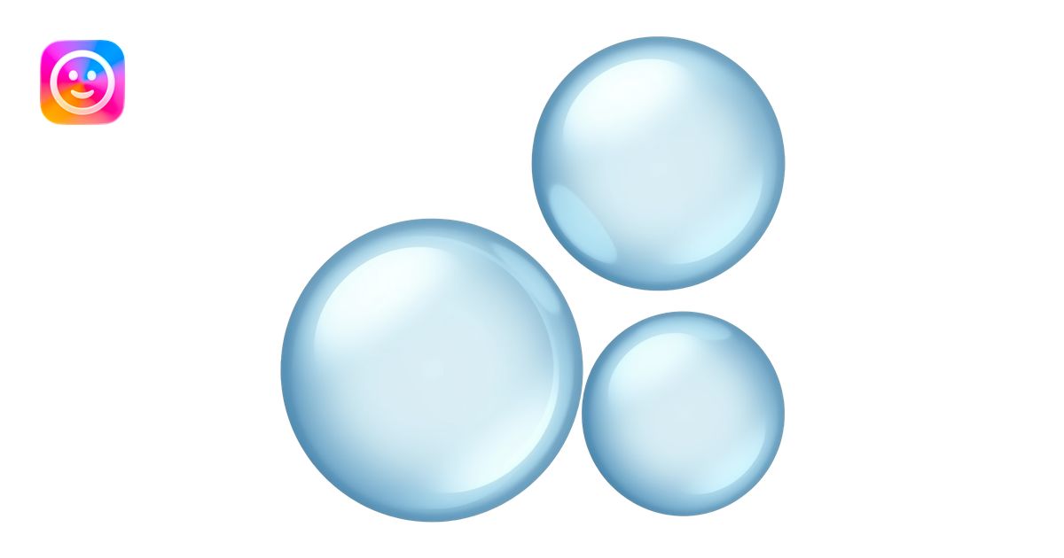3 clean bubbles fly emoji | AI Emoji Generator