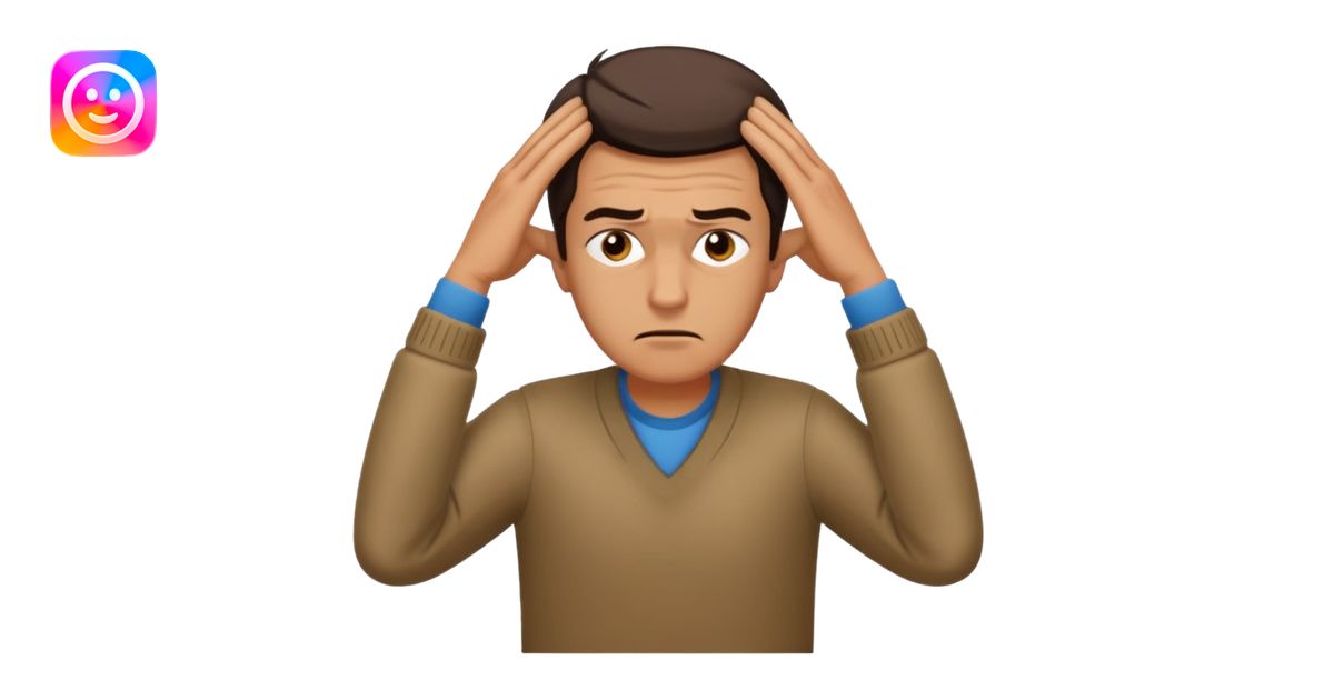 confused man, full body emoji | AI Emoji Generator