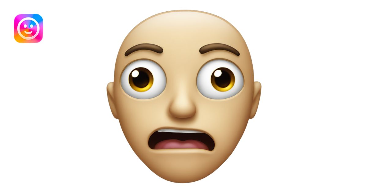 face with bulging eyes and really open mouth emoji | AI Emoji Generator
