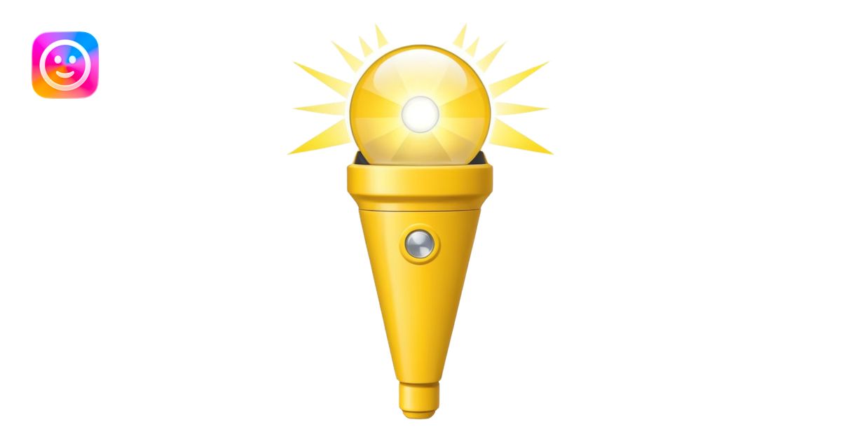 Flashlight beam emoji | AI Emoji Generator