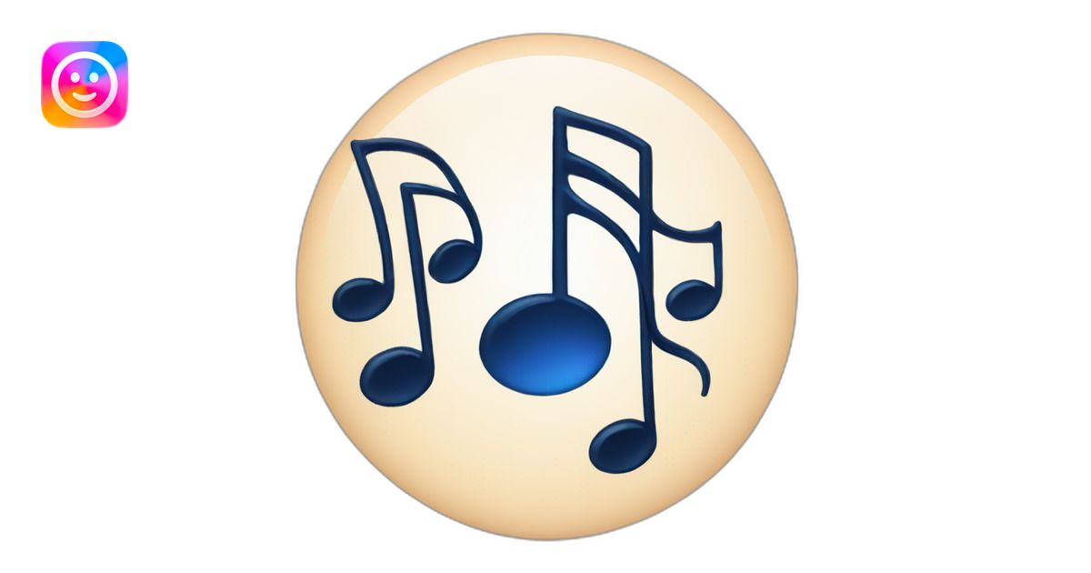 musical notes logo emoji | AI Emoji Generator