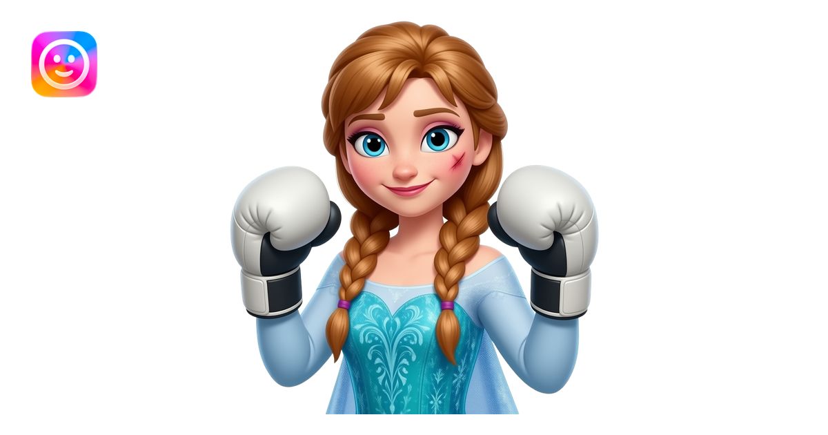 female breast boxing, brown two braided haired female anna arendelle ...