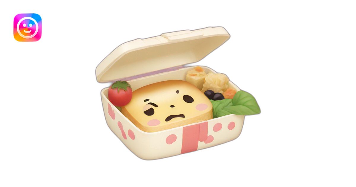 kawaii bento box emoji | AI Emoji Generator