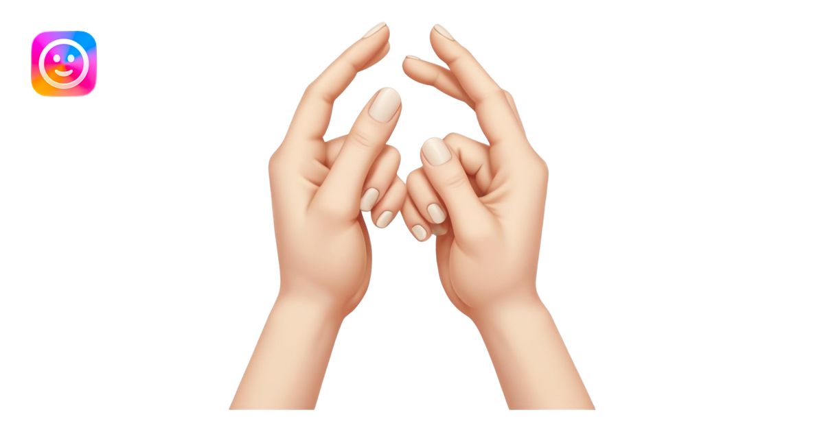 two hands gesturing a strangle motion with no person included emoji ...
