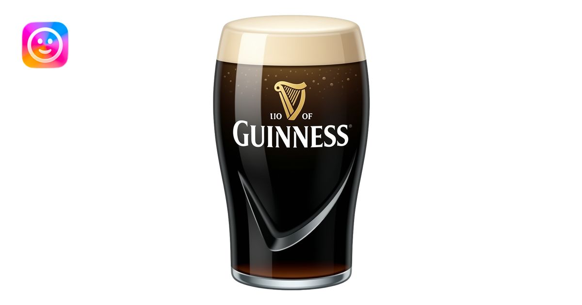 Pint of Guinness emoji | AI Emoji Generator