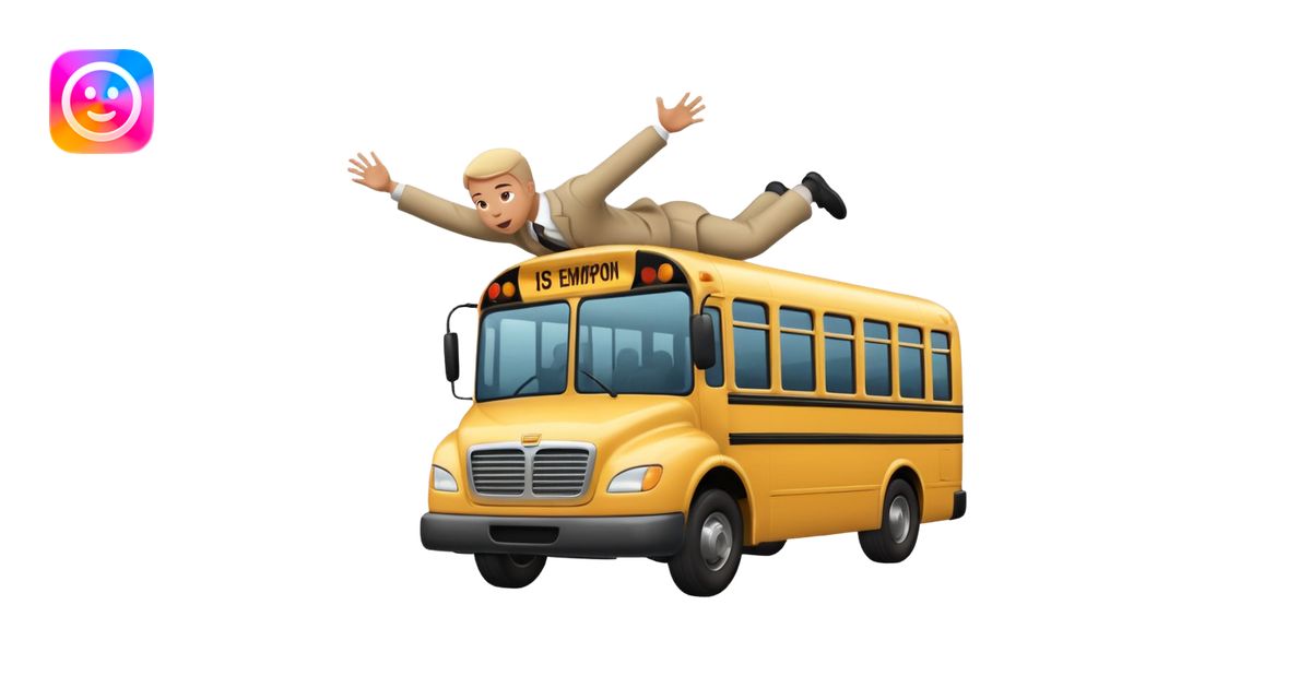 Throwing someone into a bus emoji | AI Emoji Generator