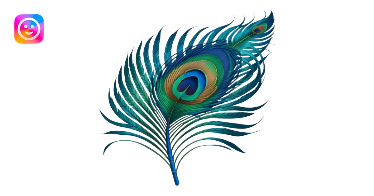 Peacock feather emoji | AI Emoji Generator