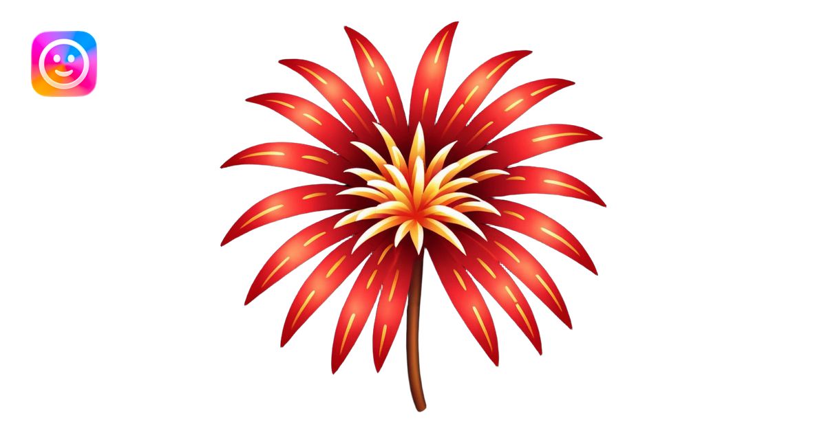 red firework emoji | AI Emoji Generator