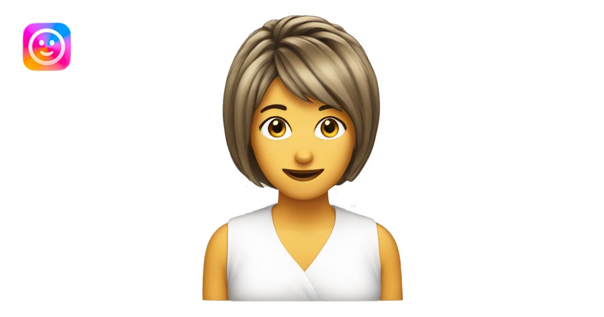 the Rachel haircut season 4, golden brown, emoji | AI Emoji Generator