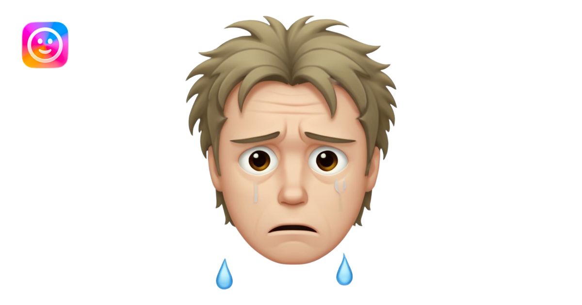 distraught man emoji | AI Emoji Generator