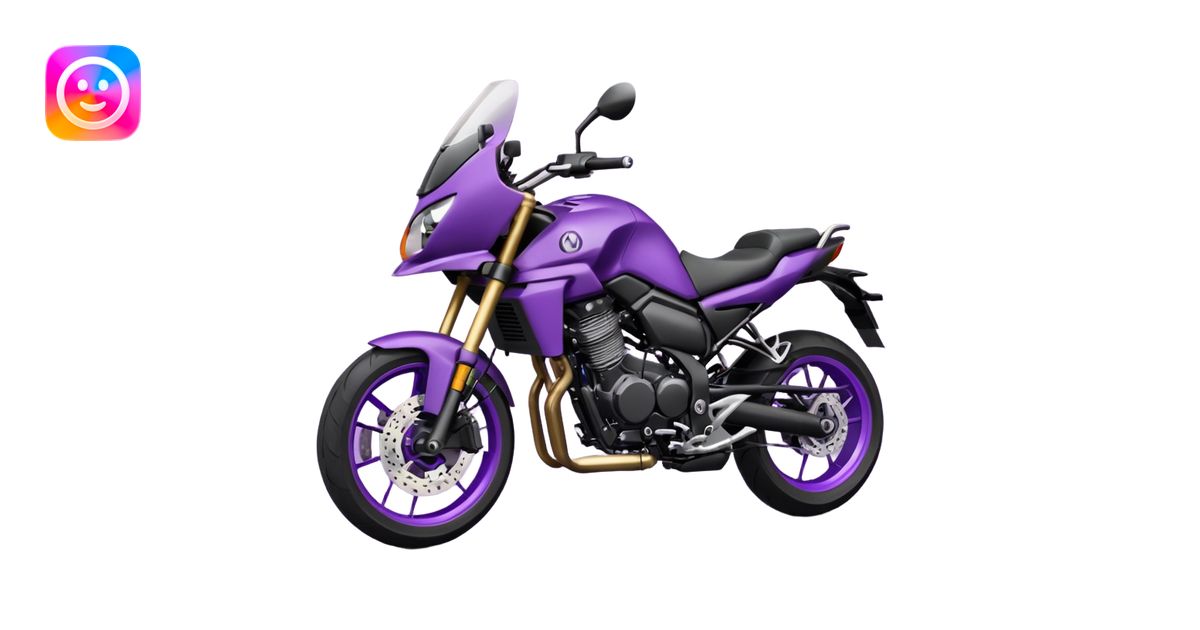 Créer un emoji copiable sur mon système iOS avec une moto mt07 noir ...