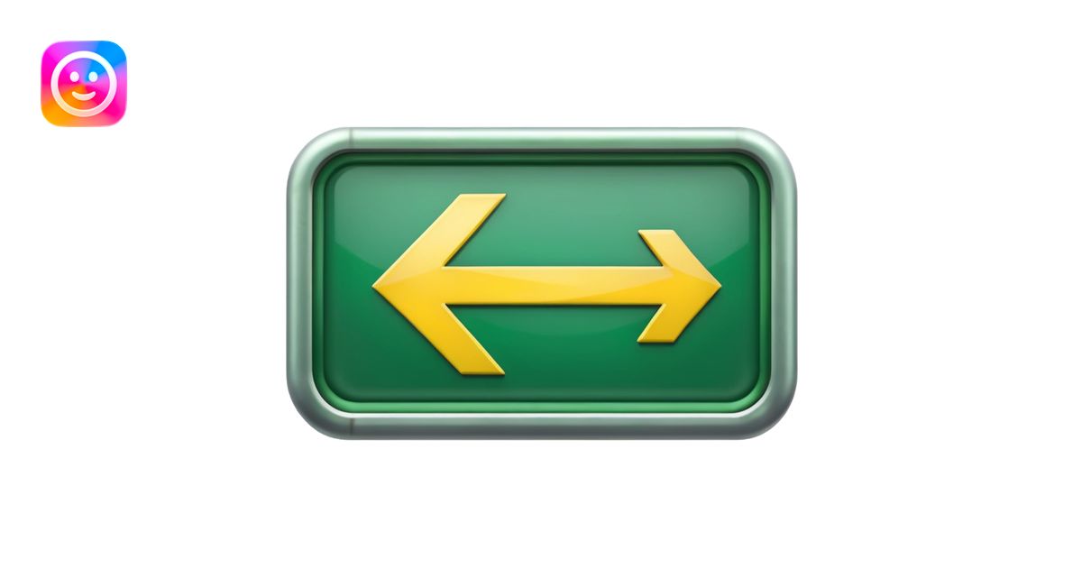 Exit Sign – green arrow, Subway Sign. emoji | AI Emoji Generator