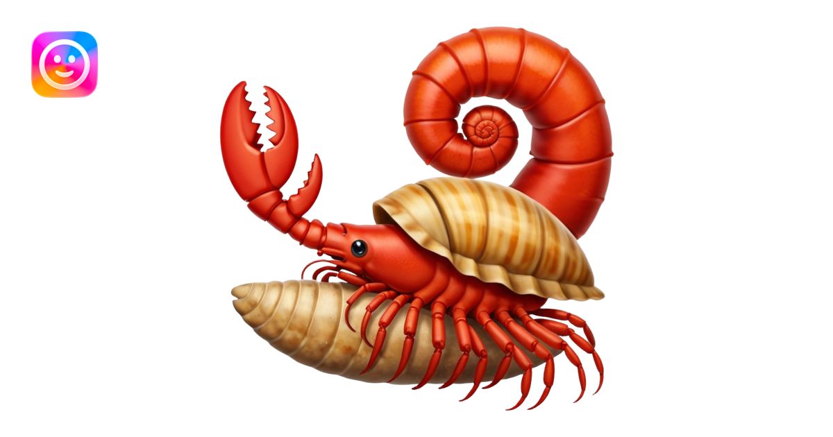 🦞🐚 que salga una claw como del emoji de lobster del emoji de shell de ...