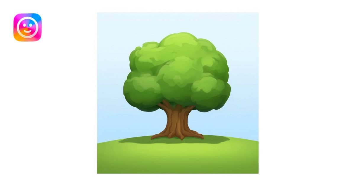 1. world tree growing across screen emoji | AI Emoji Generator