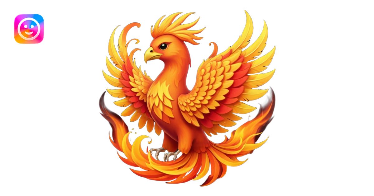 phoenix rising from the ashes emoji | AI Emoji Generator