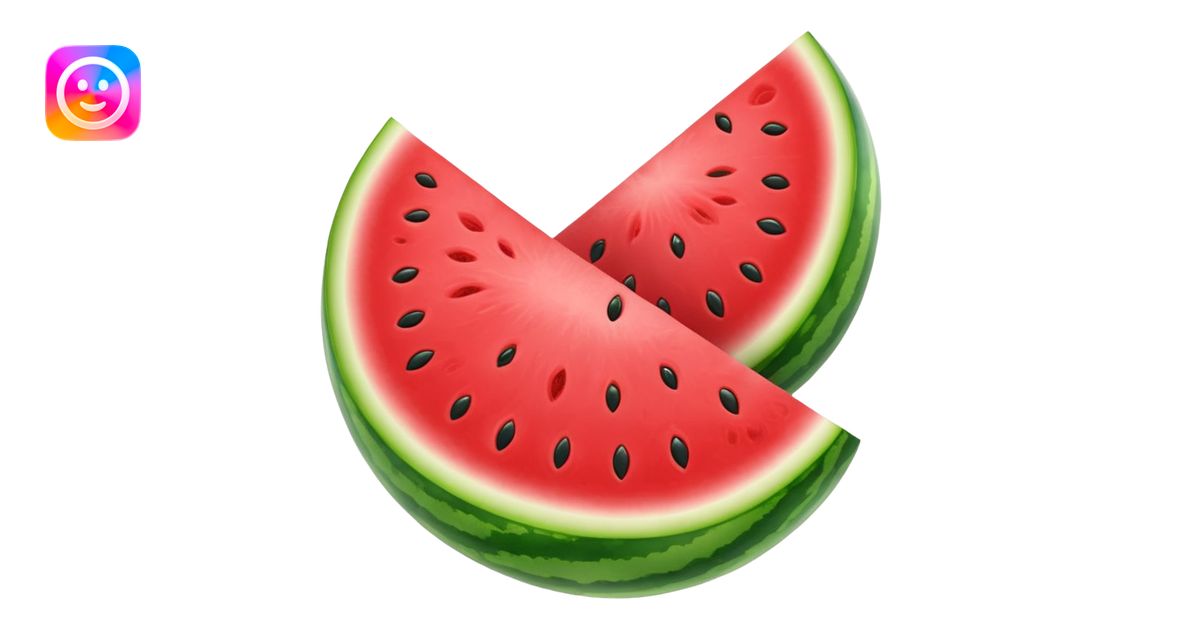 Double Watermelon joined together (NSFW) emoji | AI Emoji Generator
