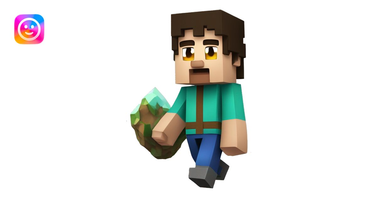 draw a cave from minecraft, in which a character from minecraft is ...
