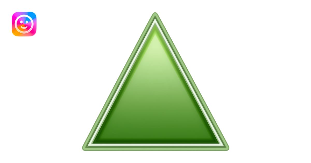 green triangle emoji emoji | AI Emoji Generator