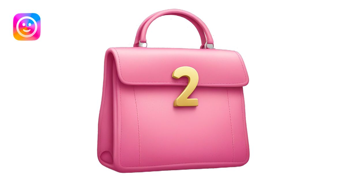 pink handbag with 'z' alphabet emoji | AI Emoji Generator