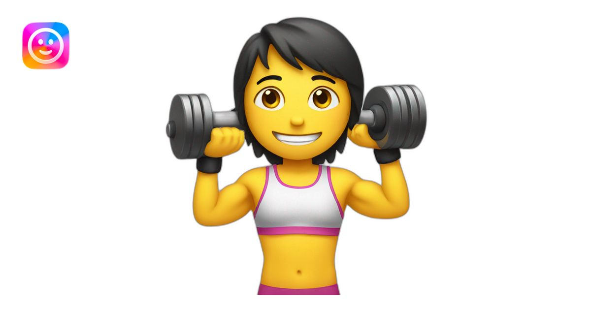 lifting a dumbell emoji | AI Emoji Generator