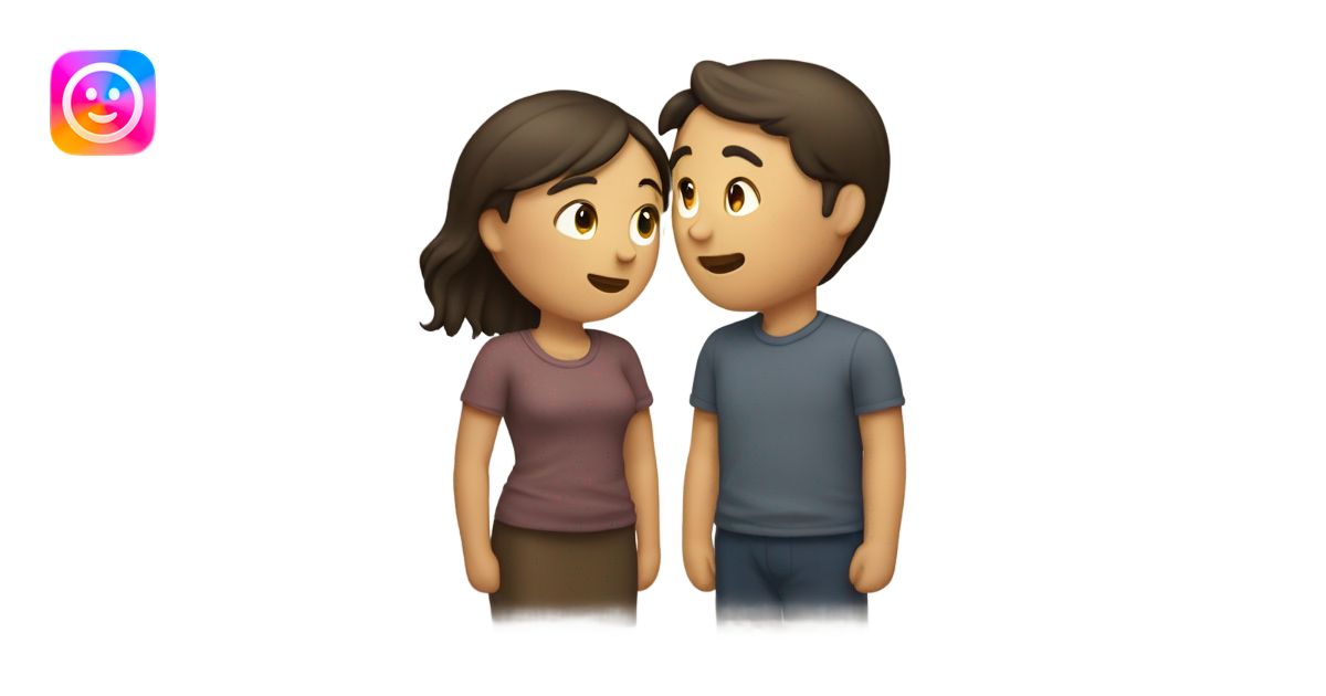 intimate moment between two lovers emoji | AI Emoji Generator