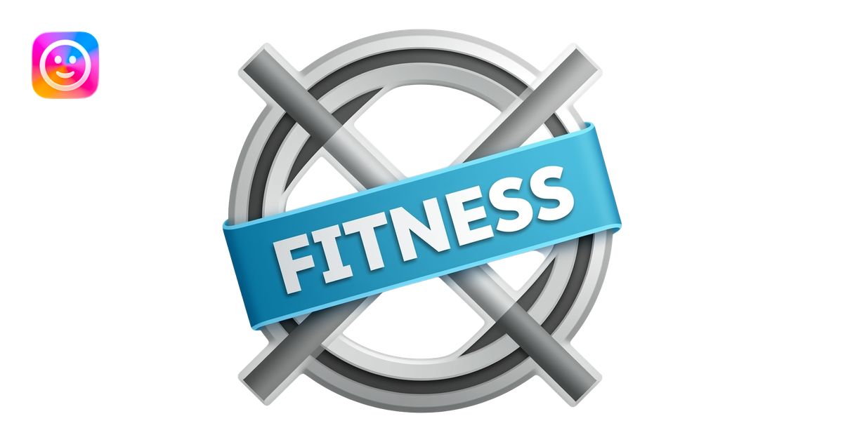 Logo on air fitness emoji | AI Emoji Generator