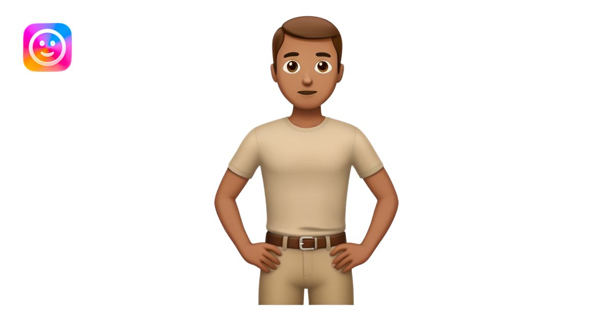 man standing with his hands on his hips emoji | AI Emoji Generator
