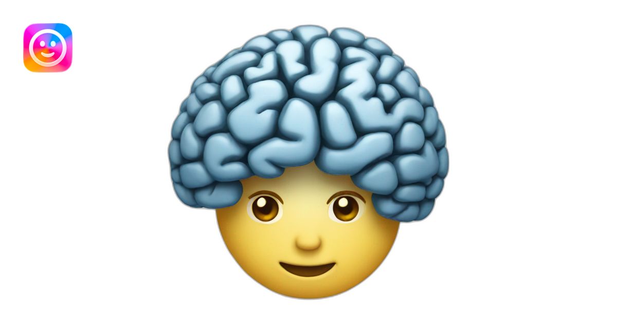 smart brain emoji | AI Emoji Generator