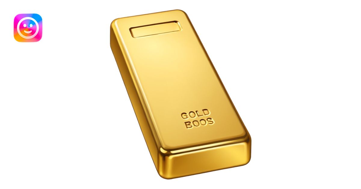 Gold bar emoji | AI Emoji Generator