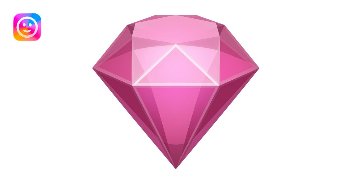 Pink gem emoji | AI Emoji Generator