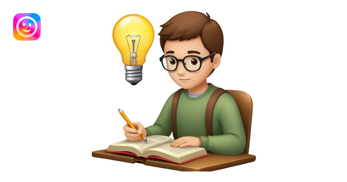 learning and acquiring new skills with book and lightbulb emoji | AI ...