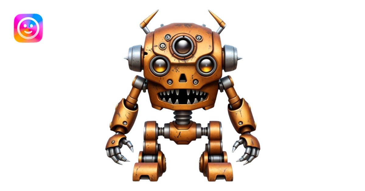 horror mecha bionic monster emoji | AI Emoji Generator