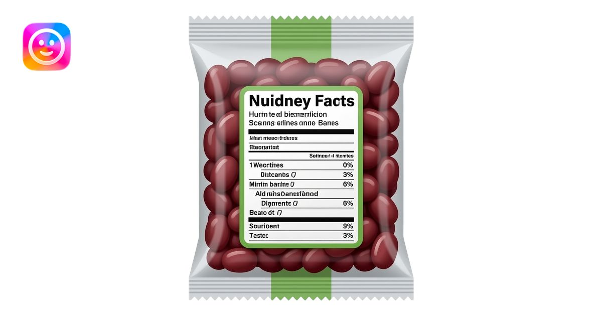 grocery store package of dried kidney beans emoji | AI Emoji Generator