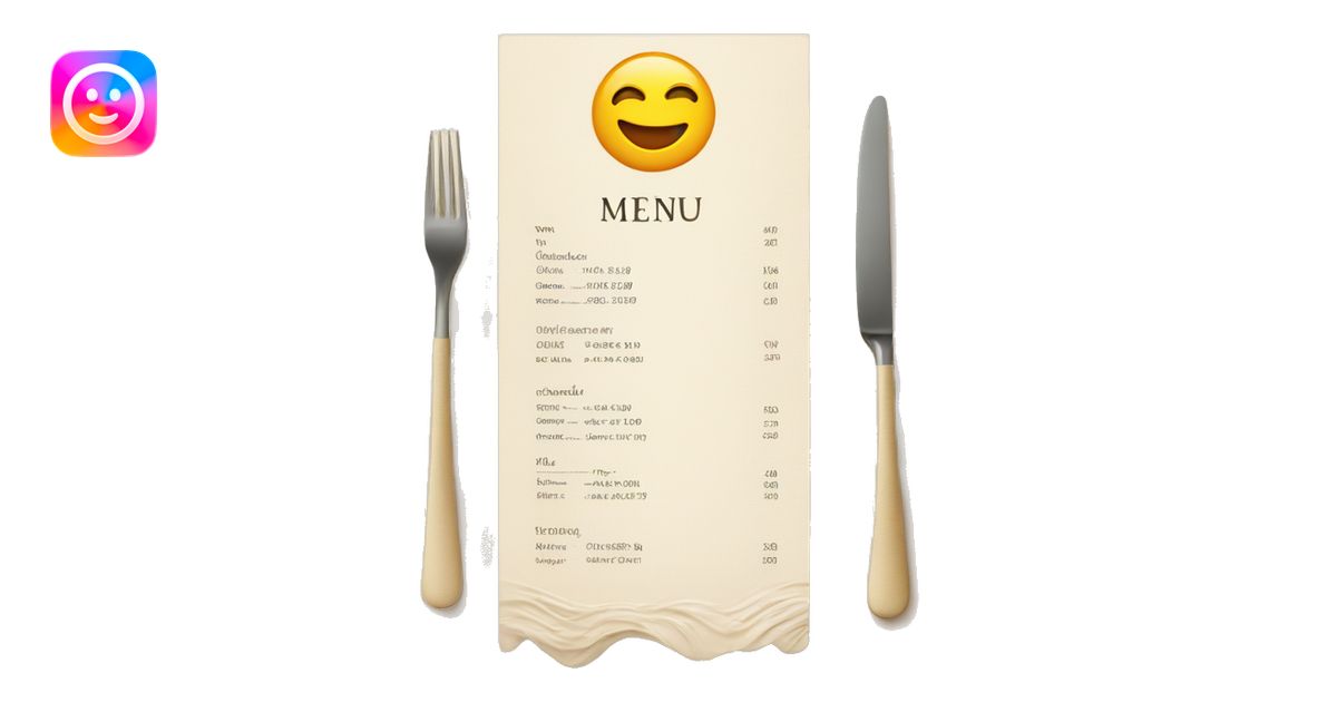 Menu card emoji | AI Emoji Generator