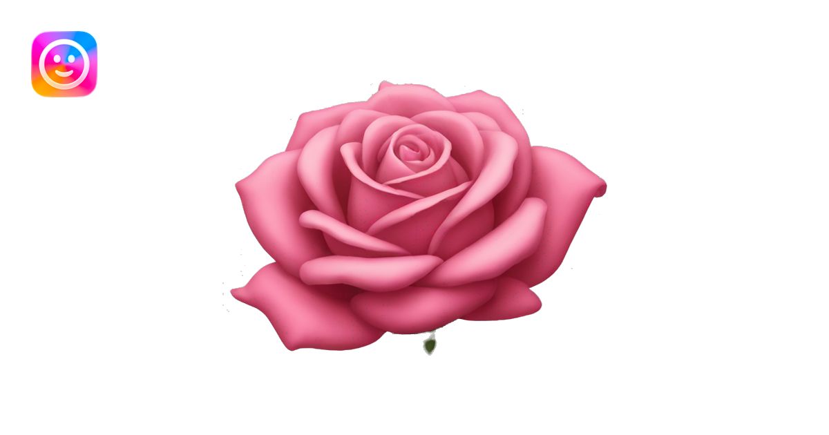 Rose rosa emoji | AI Emoji Generator