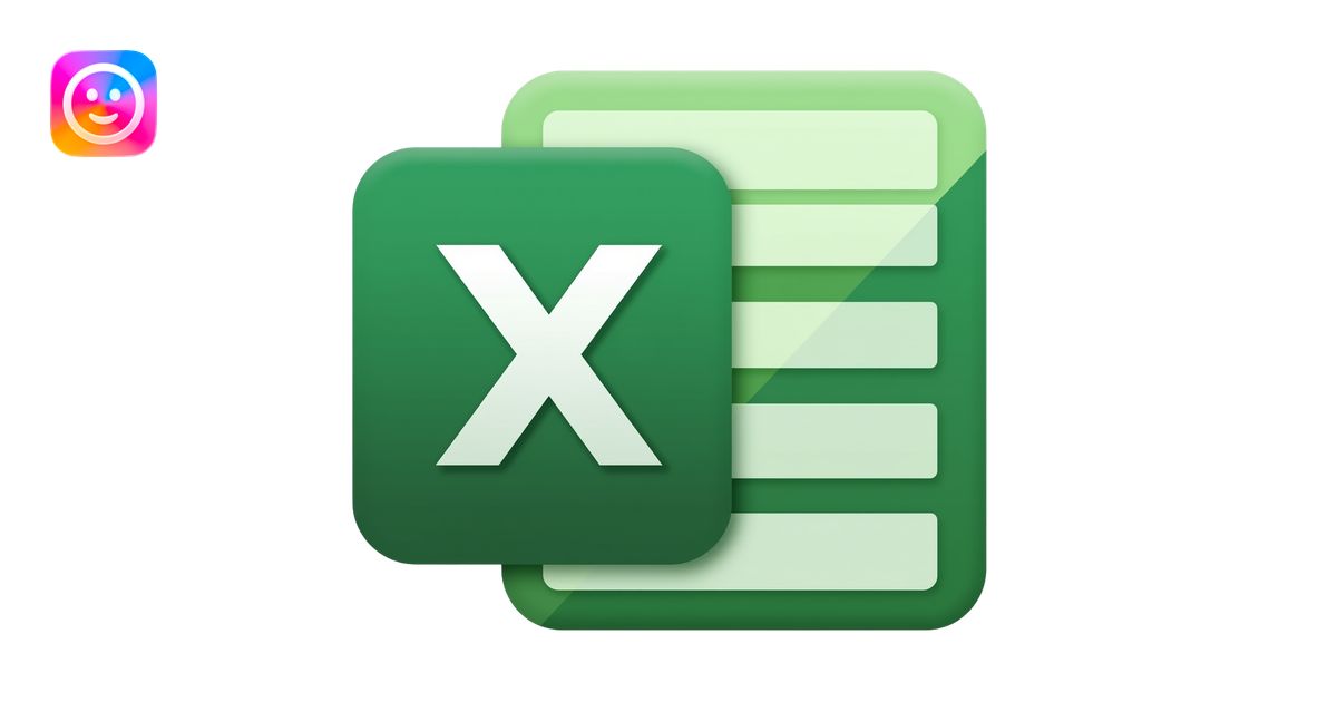 An emoji that combined the PPT and Excel symbols emoji | AI Emoji Generator