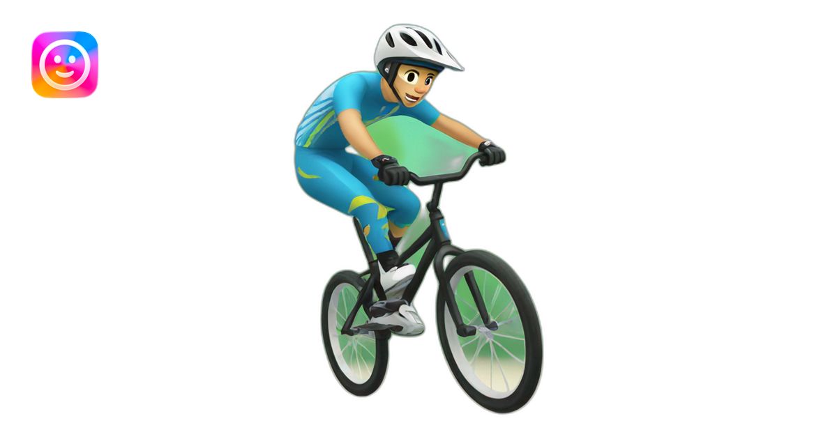 Rider bmx race emoji | AI Emoji Generator