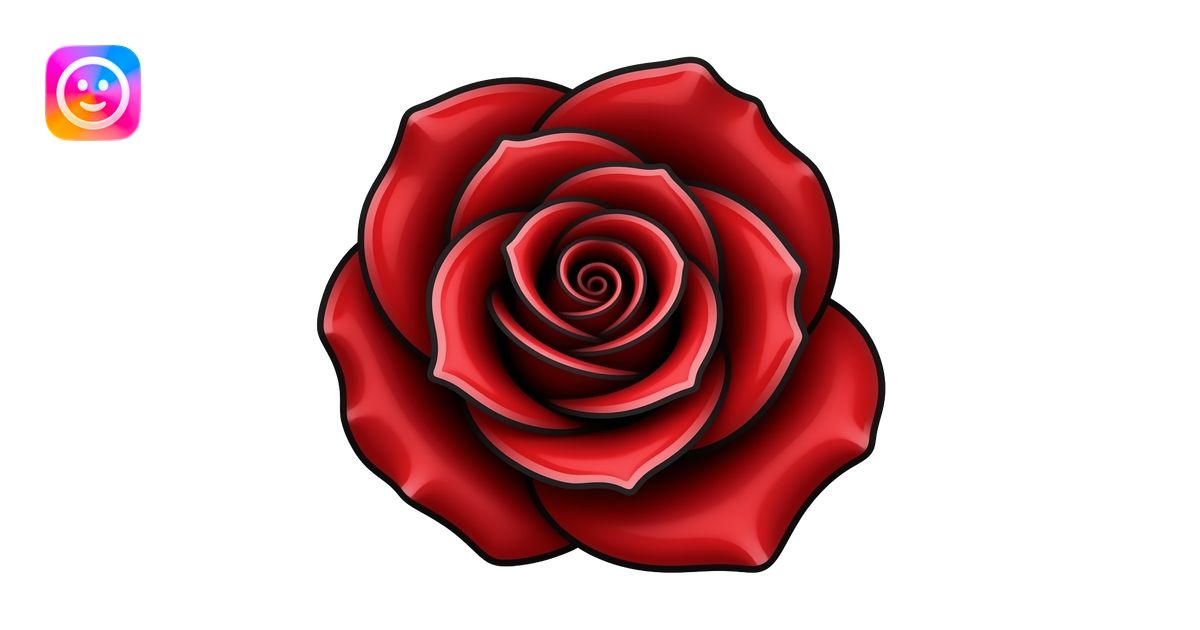 Bold red rose, deep crimson center fading to vivid scarlet edges, tight ...