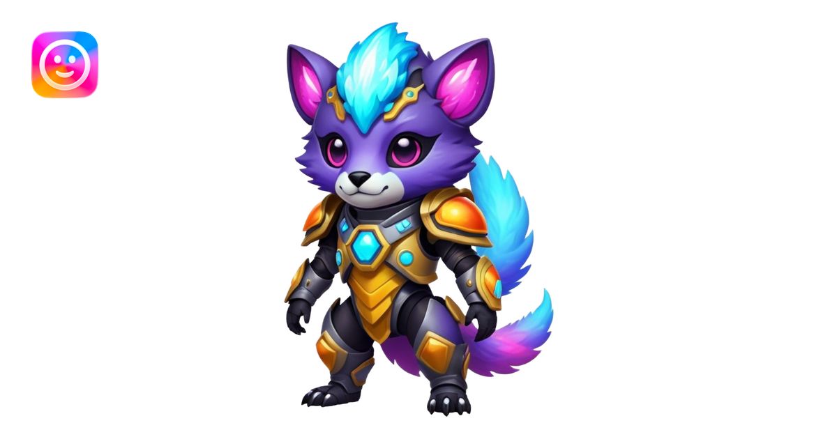 Epic Edgy Cute Colorful Nebula Modern Futuristic Vernid-Protogen ...