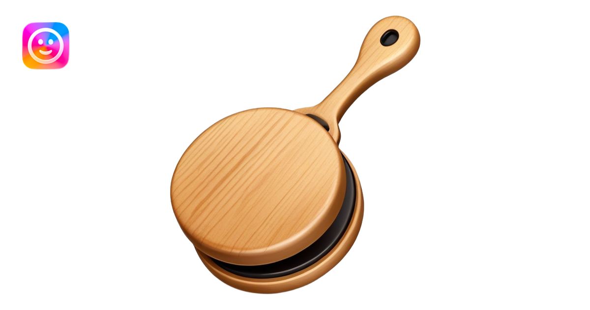 Traditional Spanish castanets emoji | AI Emoji Generator