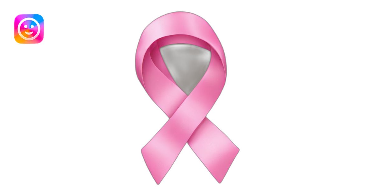 Pink ribbon cancer emoji | AI Emoji Generator