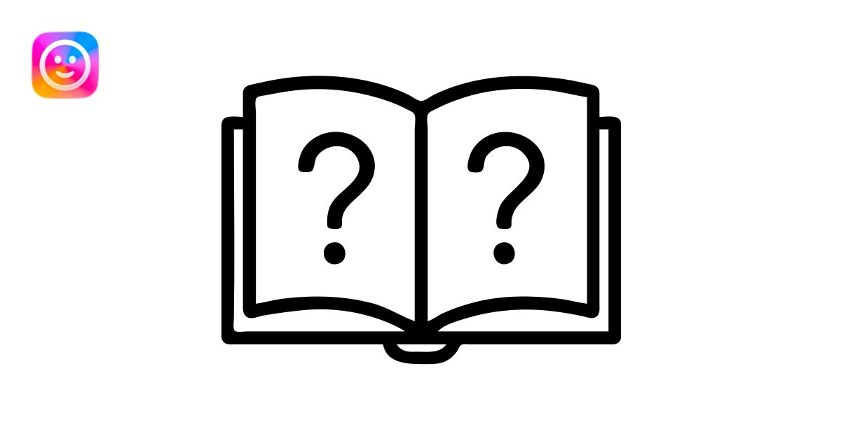 exam icon, open book with question marks, outlined style icon | AI ...