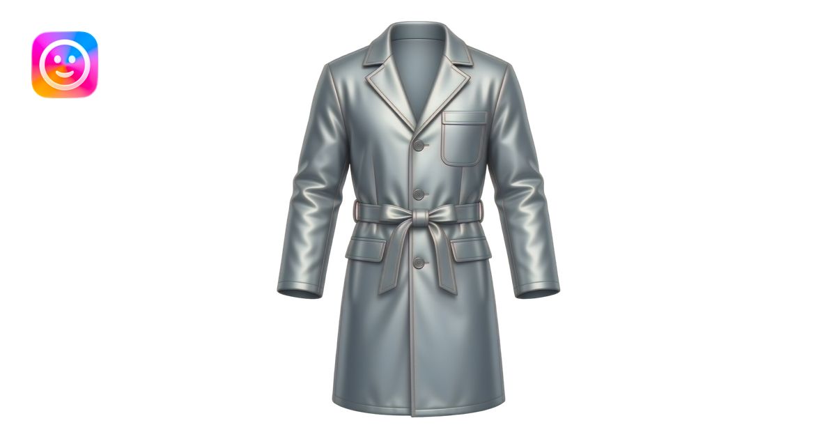 Aluminized heat-resistant thin suit/coat emoji | AI Emoji Generator