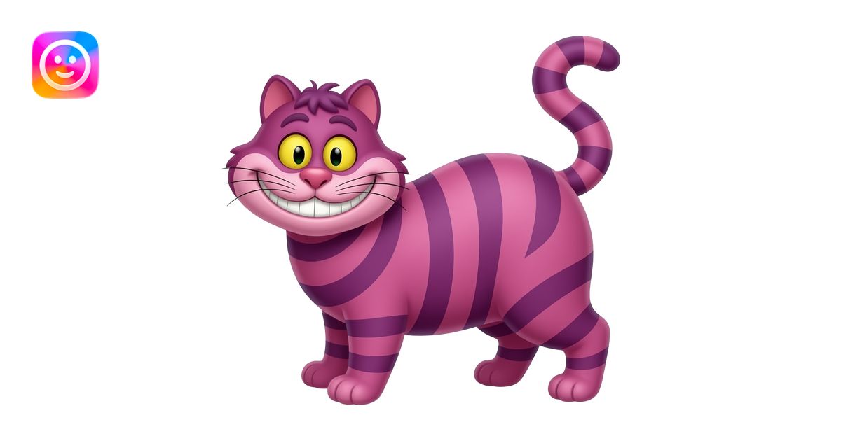 Gato Cheshire emoji | AI Emoji Generator