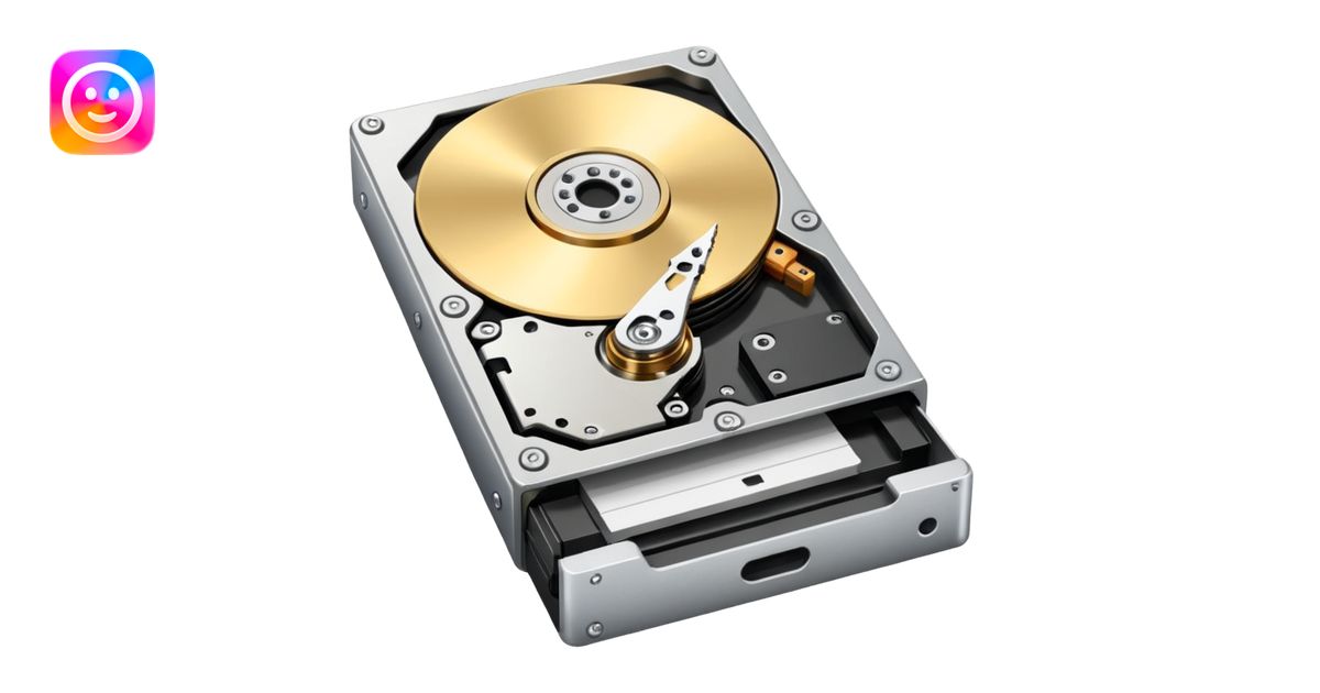 low storage on hard drive emoji | AI Emoji Generator