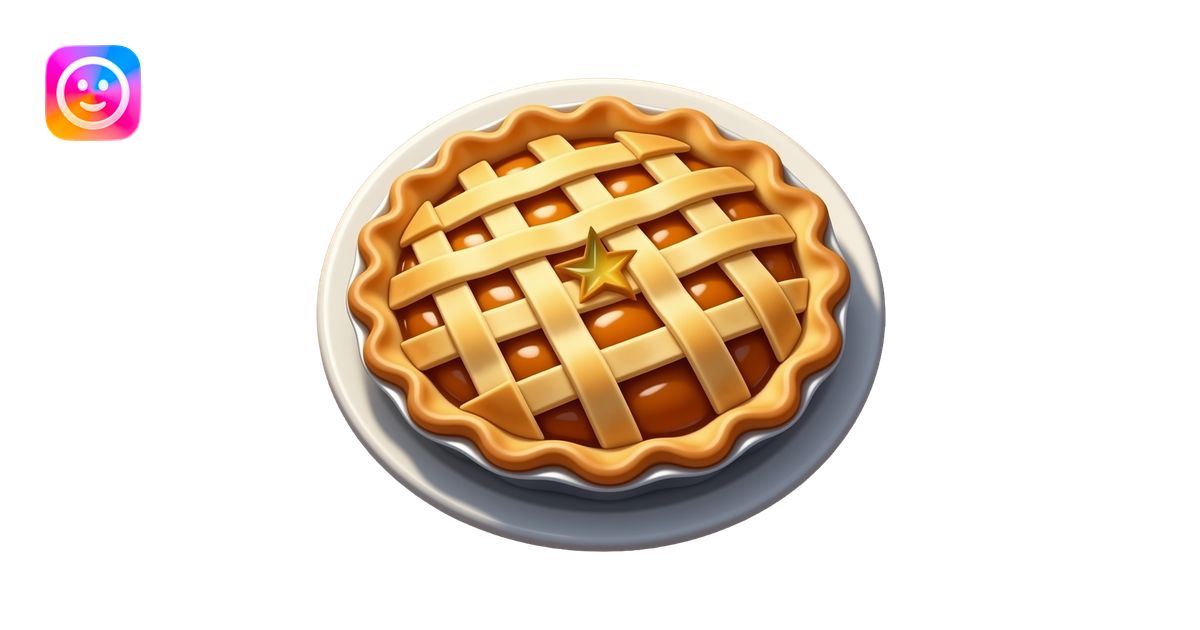 Ultra-realistic homemade lattice fruit pie, golden flaky pastry crust ...