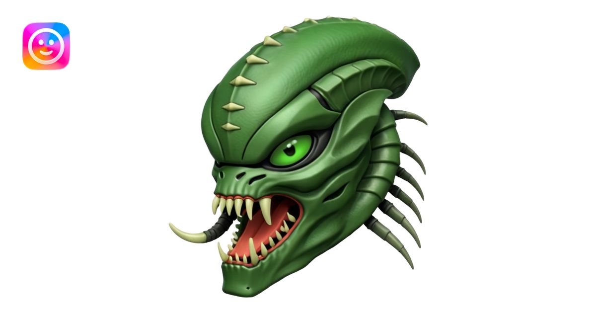 alien like in the movie predator emoji | AI Emoji Generator